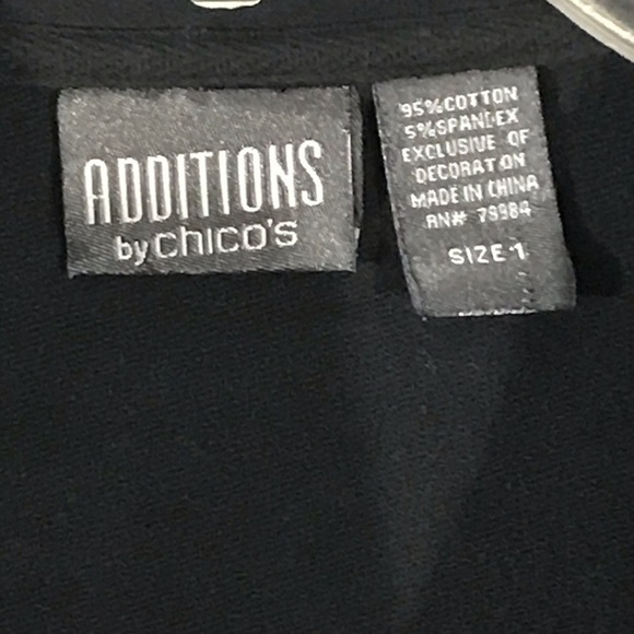 Additions by Chico’s Black Sequin Athletic Jacket - Picture 3 of 5